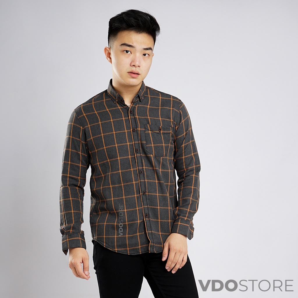 KEMEJA FLANEL PRIA 09B GRAY LOBSTER - M L XL - KEMEJA LENGAN PANJANG VDOSTORE DEWASA BAJU FLANNEL TANGAN PANJANG HITAM NAVY ABU MOTIF KEMEJA COWOK MURAH DEWASA SANTAI TEBAL KUALITAS IMPORT BAJU CATUR PANEL FANEL