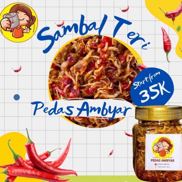 

[PROMO DISKON] Sambal Pedas Ambyar - Teri