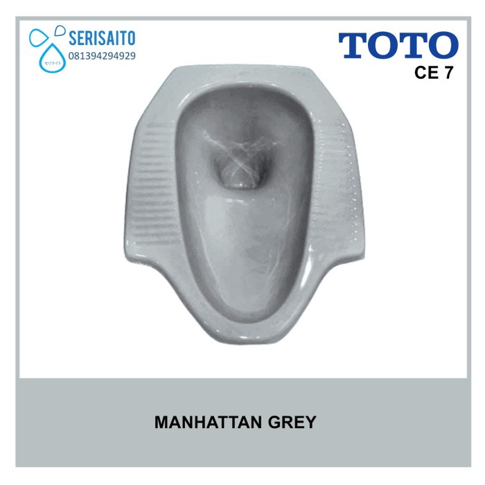 Kloset Kloset Jongkok Toto Warna Manhattan Grey / Jongkok Toto Ce7 Abu