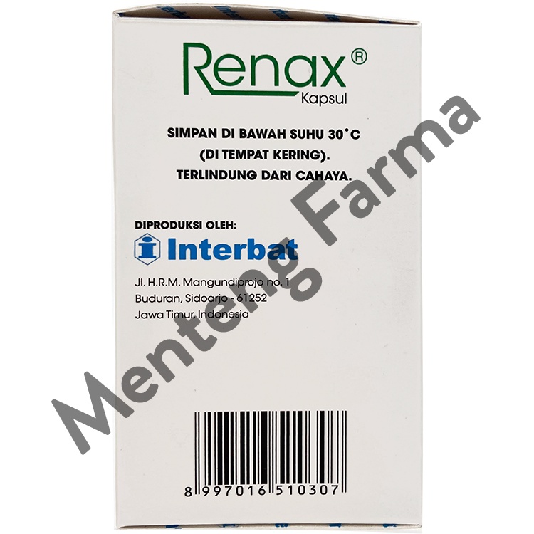 Renax 50 Kapsul - Meluruhkan Batu di Ginjal dan Saluran Kemih
