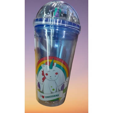 GELAS MINUM KARAKTER UNICORN