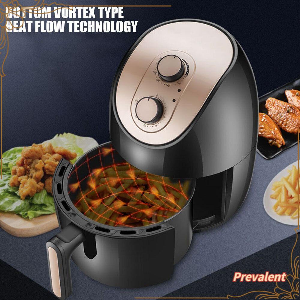 Preva 4L Air Fryer Masak Low Fat Oil Free Timer Oven Dapur