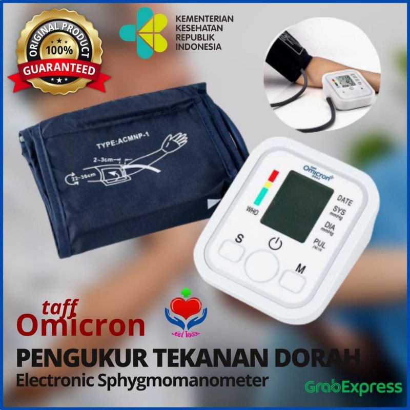 Tensimeter Digital Kemenkes Taff Omicron Pengukur Tekanan Darah / Tensi Darah Original