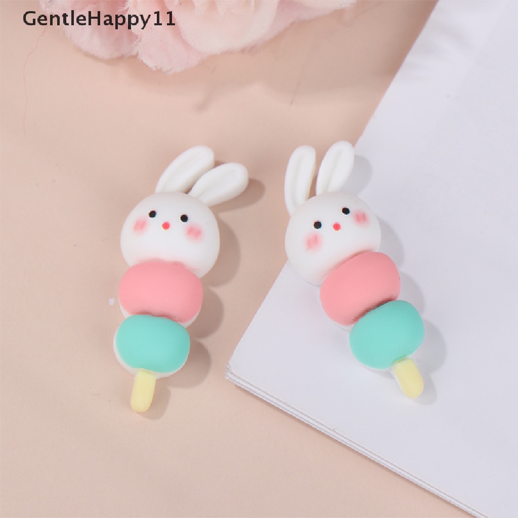 GentleHappy 3pcs Dollhouse Miniture Three-color Bunny Skewers Set Decoration Accessories id