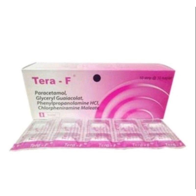 Tera-f isi 10 kaplet obat batuk pilek.