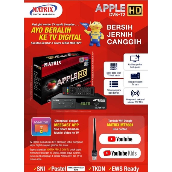 Matrix Apple HD Red DVBT2