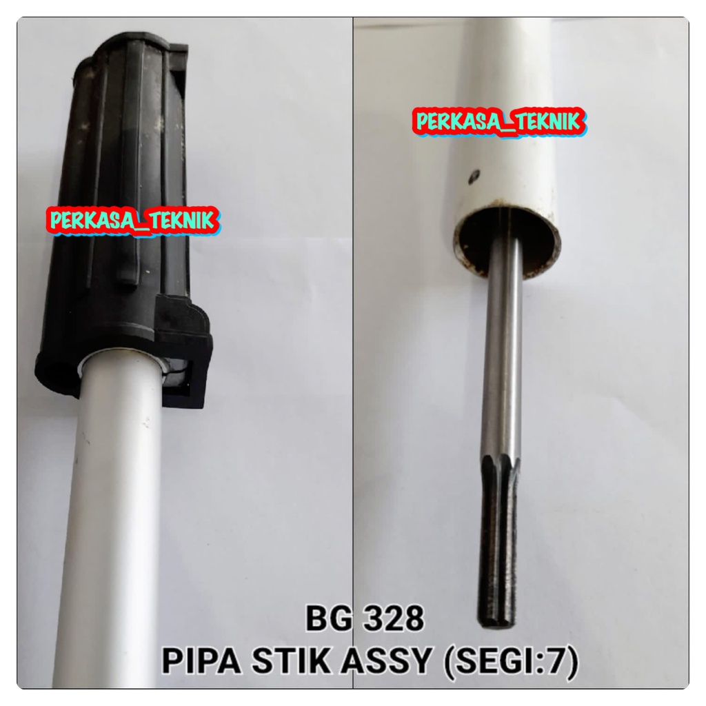 BG328 DRIVE SHAFT SEGI 7 PIPA STIK ASSY KOMPLIT POTONG RUMPUT BG 318 328