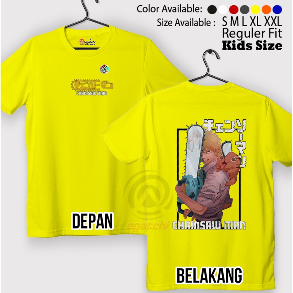 Baju Kaos atasan Anak Laki - Laki Agatchi Motif Chanshaw Man V4