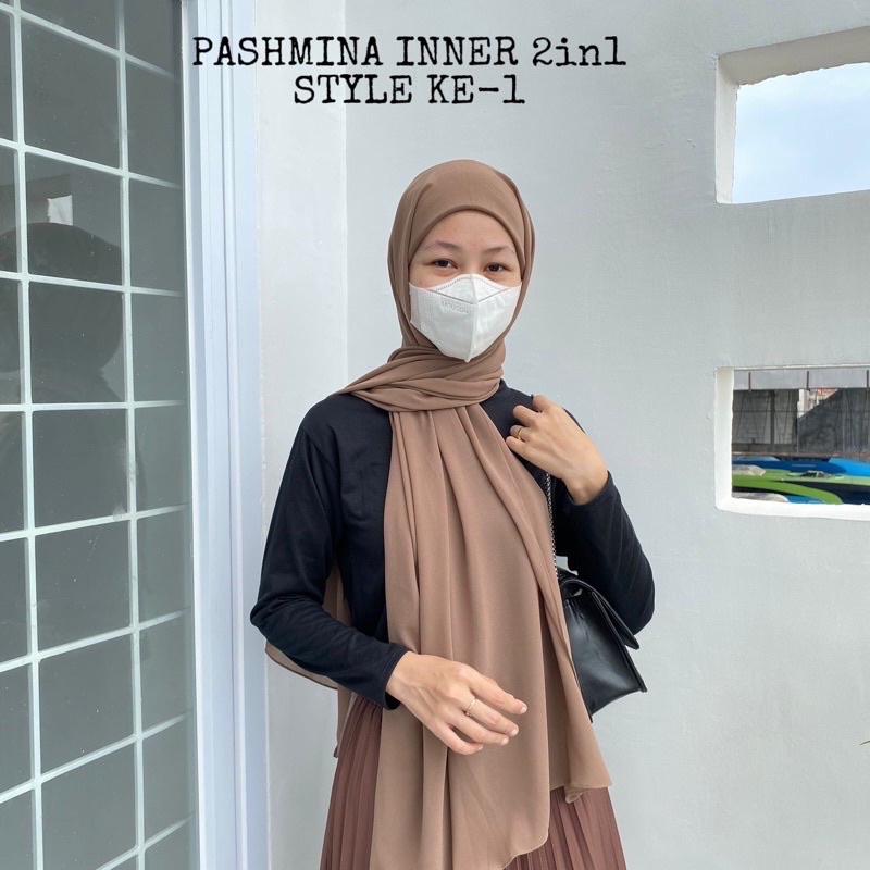 PASHMINA INNER PASHMINA 2IN1 INNER PASHMINA INNER CERUTY BABYDOLL PASMINA +- 175x75