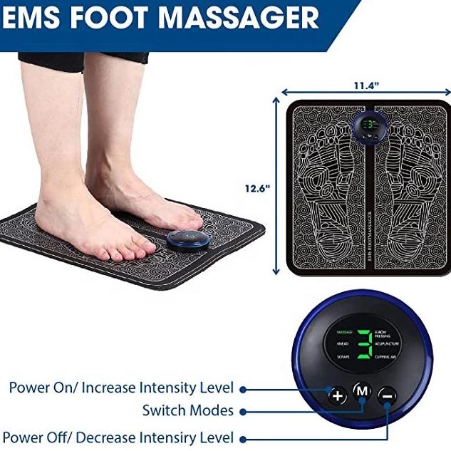 ㊫ Pijat Kaki EMS Pad USB Charging Mat Origianal Tikar Pijat Kaki Jepang EMS Foot Massager HOT SALES 