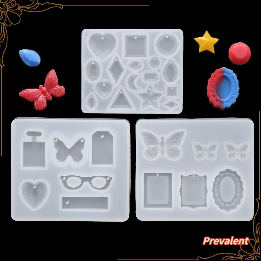 Preva Anting Cetakan Resin DIY Kerajinan Resin Liontin Kupu-Kupu Kristal Silicone Mold