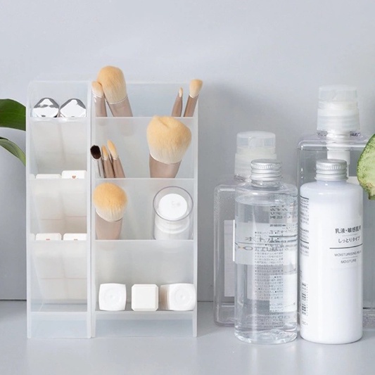 Tempat Pensil Tempat Pensil Aesthetic Rak Pen Holder 4 Layer Grid Tempat Pulpen Mall57