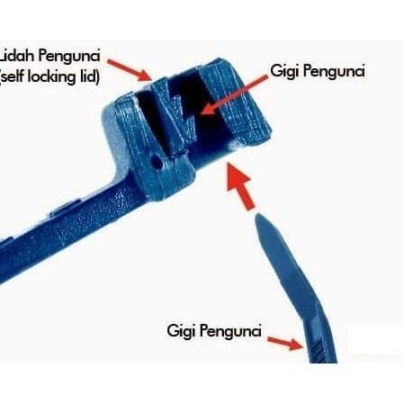 

Kabel Ties Cable Ties Kabel Tis Cable Tie Perapih 2.5X100Mm Isi 100Pcs