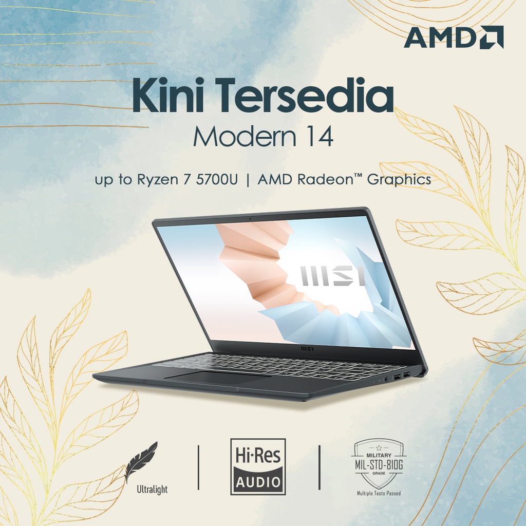 MSI Modern 14 B5M-068ID + Office 365