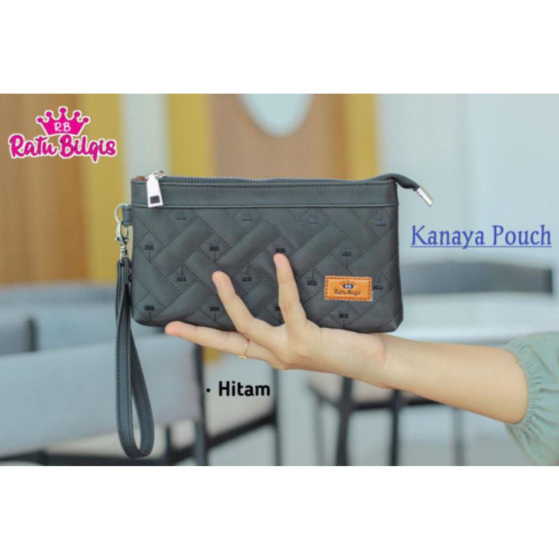 POUCH KANAYA BY RATU BILQIS POUCH KOSMETIK BAHAN CHOCOLY ANTI AOR WATERPROOF