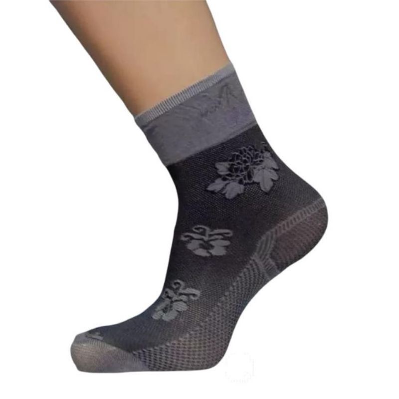 Kaos Kaki Stocking Motif Bordir || Kaos Kaki Wanita || Stocking Bordir Panjang