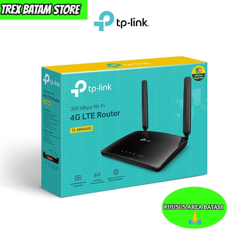 TP LINK MR6400 WIRELESS N 4G LTE ROUTER WIFI MODEM MIFI (BATAM)
