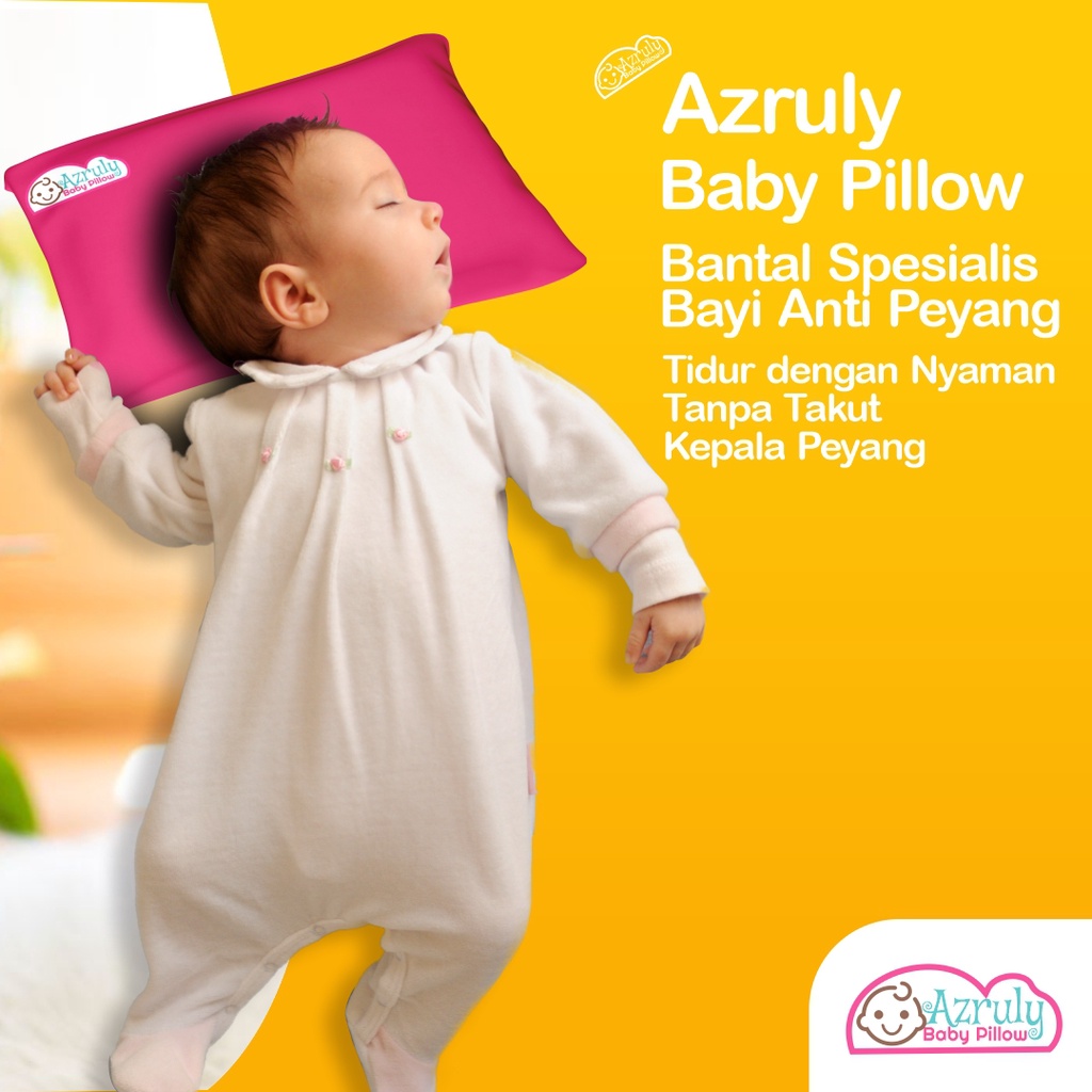 AZRULY BABY PILLOW + ZLIMOM | Bantal Bayi Anti Peyang | OPSIMOM