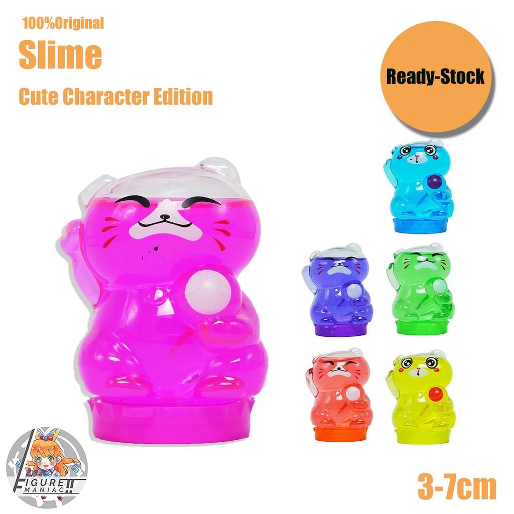 Mainan Anak - Slime MINI CAT Edition Import Premium Slime Lucu Cute Slime Aman Crystal Mud Galaxy Mud