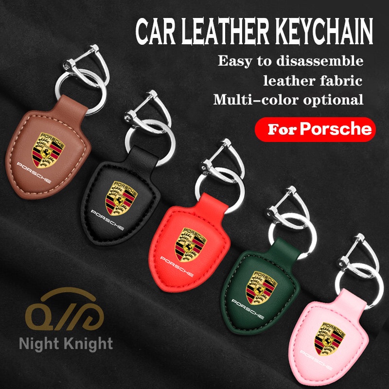 Untuk Porsche Gantungan Kunci Mobil Kreatif Alloy Metal Keyring Key Chain Ring Hadiah Untuk Caynene Panamera Panamera 911 718 Macan