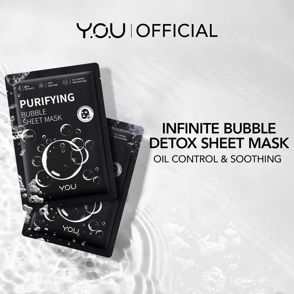 You Purifying Bubble Sheet Mask Bubble Detox | Masker Wajah | Moisturizer &amp; Oil Control