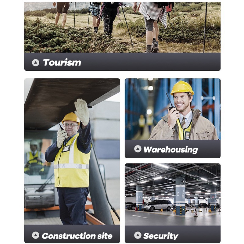 Walkie Talkie Wireless Radio Komunikasi Dual Band Uhf Walky Talky 2 Units Walkie Talkie