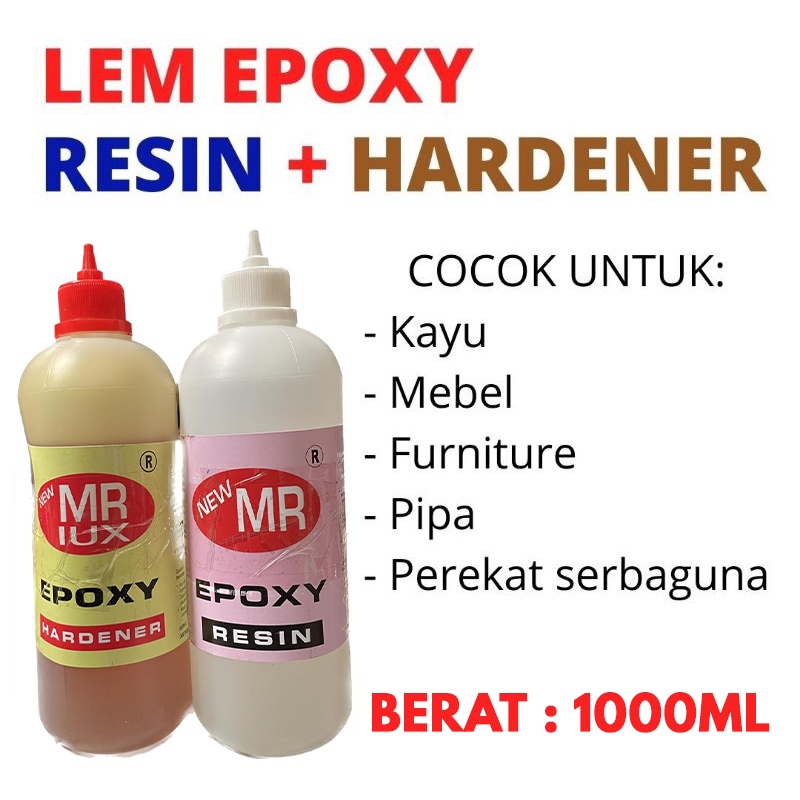 Lem Epoxy Resin Hardener 1kg - MR LUX Epoxy Resin Hardener