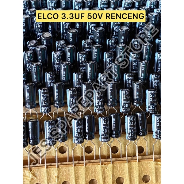 ELCO 3.3UF 50V RENCENG