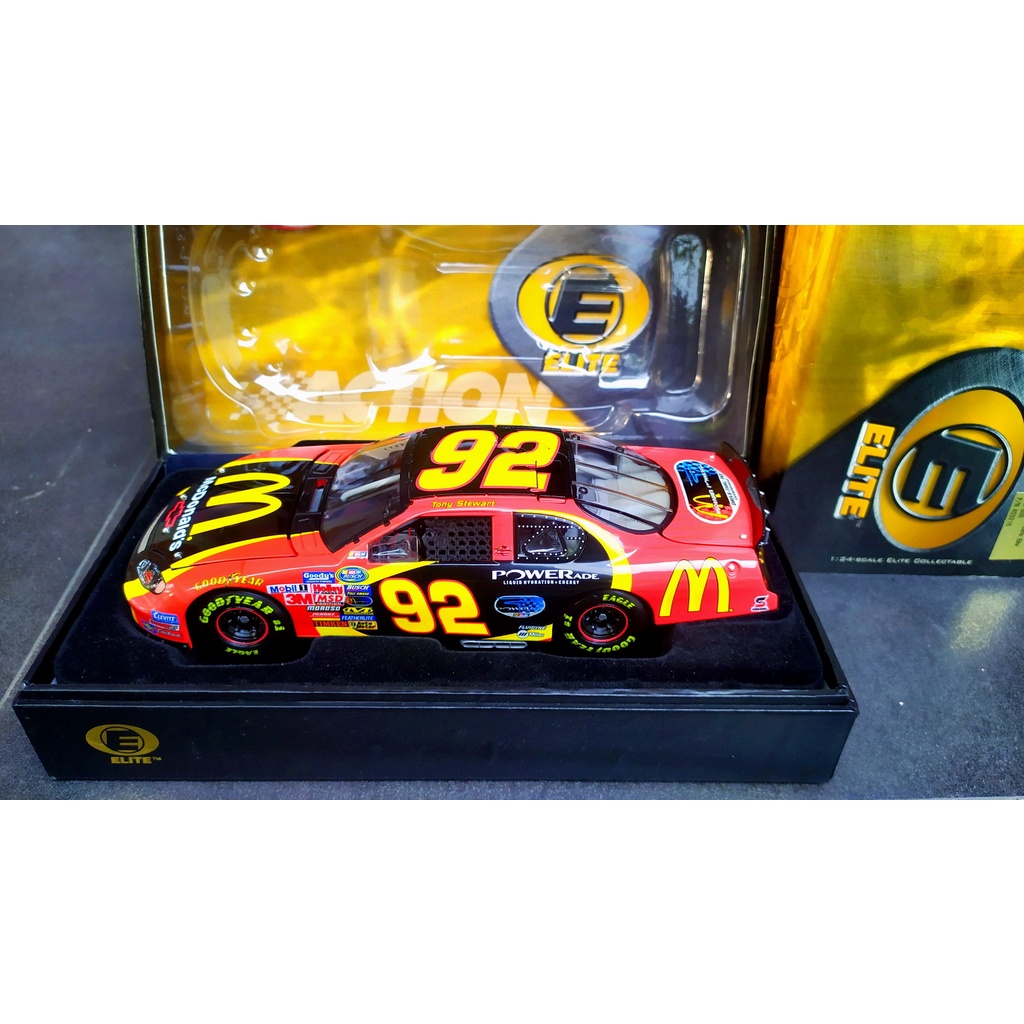 Nascar Diecast ELITE Action 1:24 #92 Tony Stewart McDonalds 2004 RARE