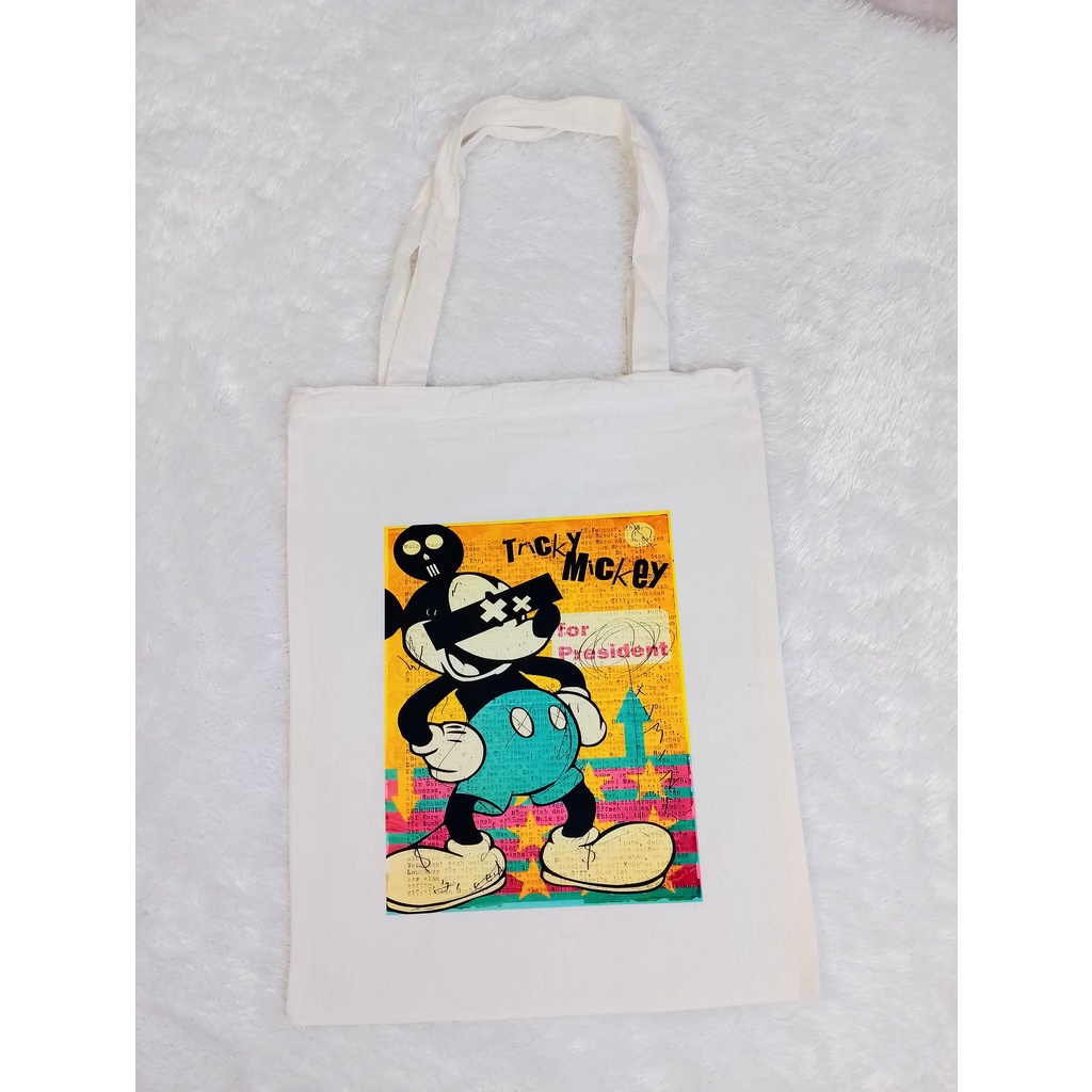 Totebag Tas Tote M1CK3Y MOUSE Tote bag premium Totebag zipper totebag velcro Termurah