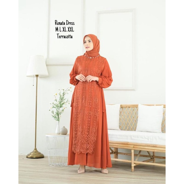 BA Renata dress modern  gamis muslim  gamis lamaran gamis pesta  gamis   gamis terbaru  gamis jumbo  gamis busui