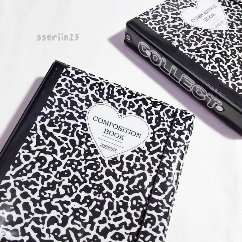 

Binder A5, 6 Ring Album PC Photocard Composition Book Monochrome