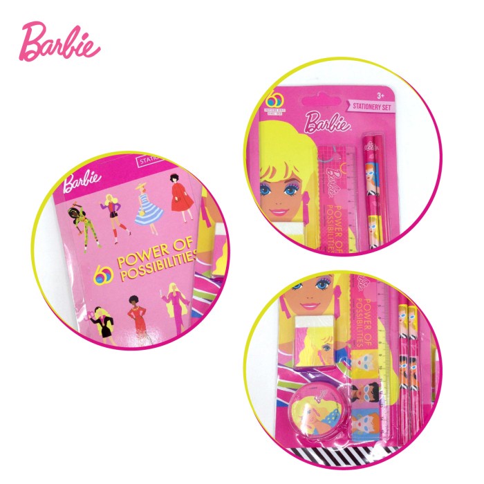 Dadi - Barbie Stationery Set Anak / Alat Tulis Anak