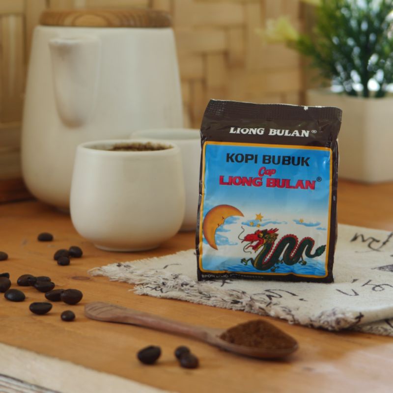 

Kopi liong bulan bubuk 80gr | kopi bubuk/kopi khas bogor