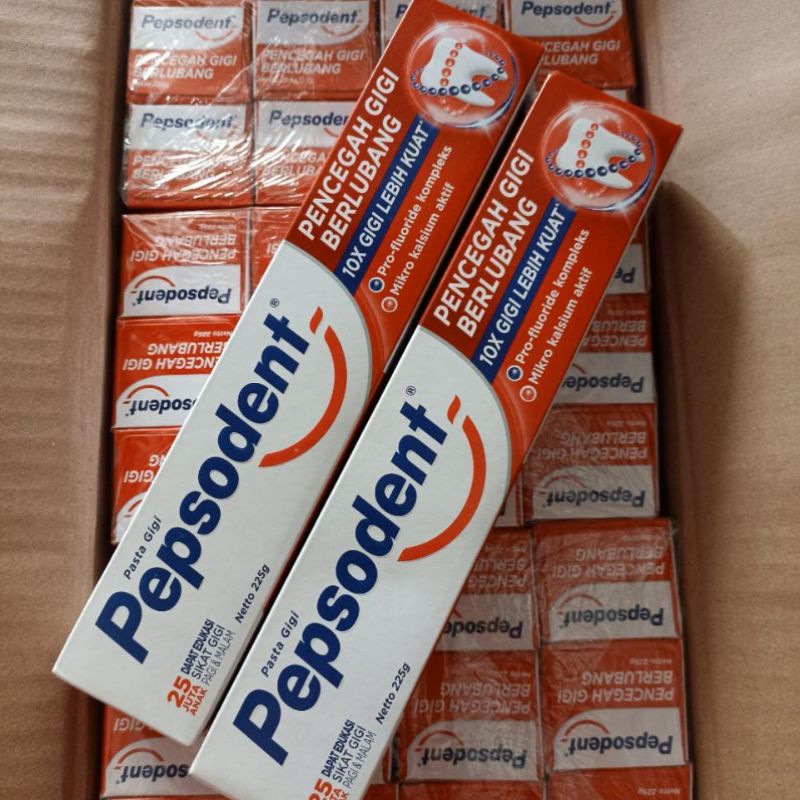 Pepsodent 225g pasta gigi kemasan besar