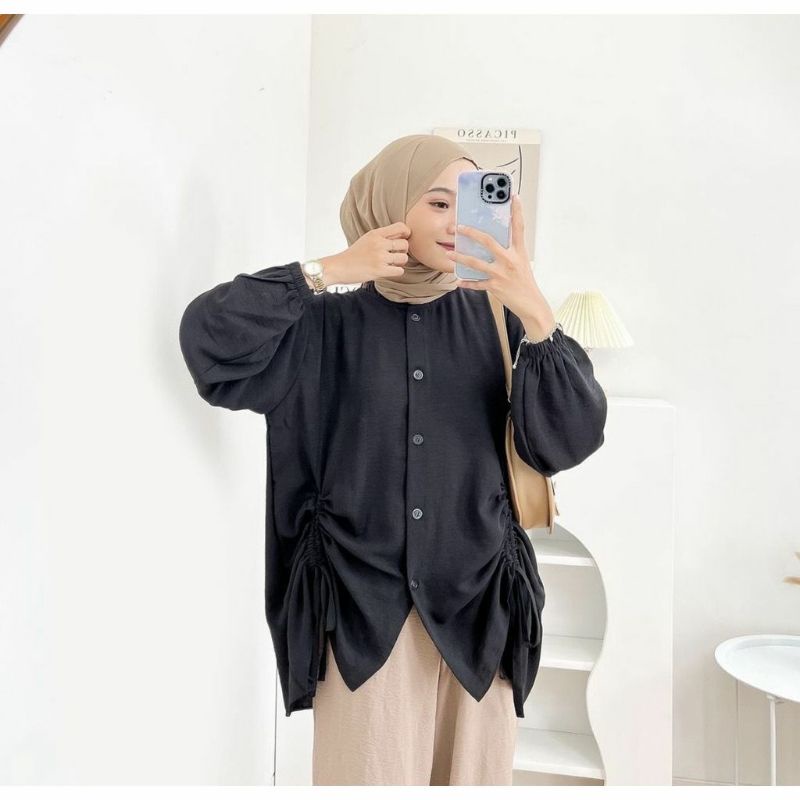 Mike blouse serut crincle airflow new ld 110