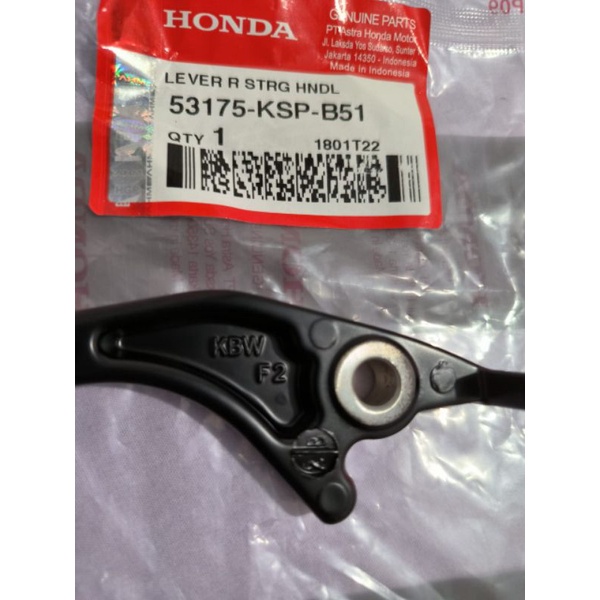 HANDLE REM KANAN ORIGINAL MEGA PRO NEW CB 150R SONIC NEW FERZA 53175-KSP-B51 ASLI HONDA GENUINE PARTS