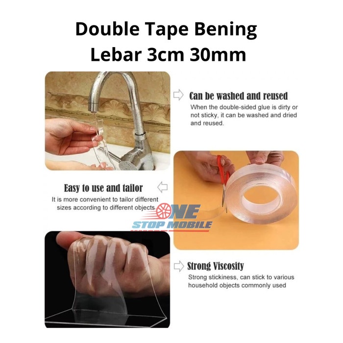 

Dobel Tip Nano Warna Bening Ukuran 30mm 50mm Tebal 1mm Termurah