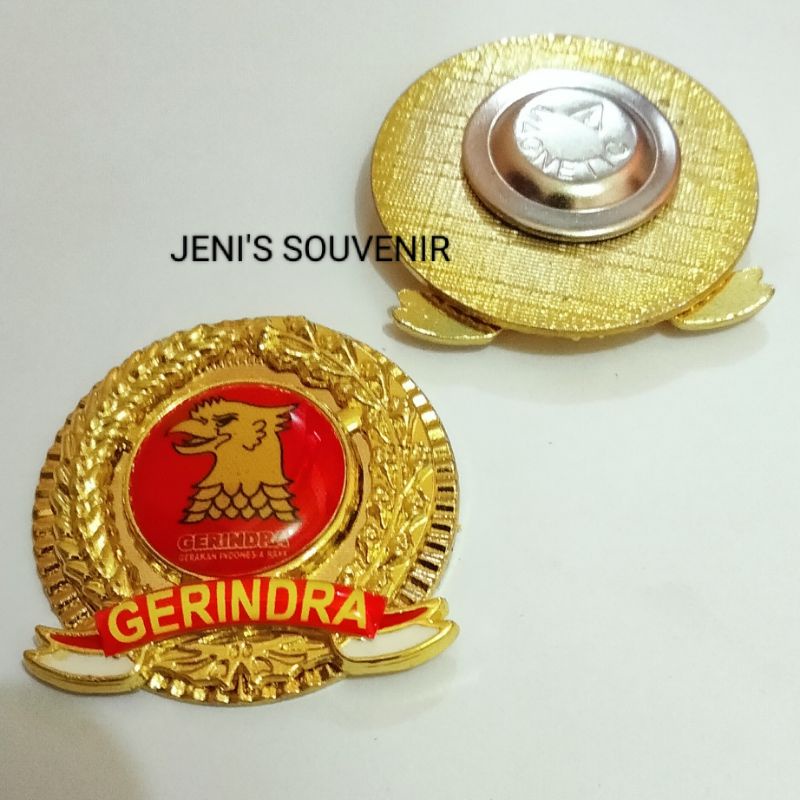 PIN GERINDRA - LENCANA PARTAI GERINDRA - BROS GERINDRA