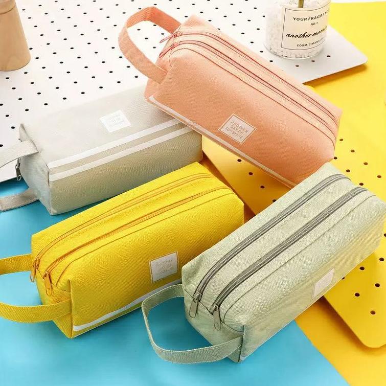 

(B-L8L-➸) GAEKOPEDIA || Tempat Pensil 2 resleting Multifungsi dan Besar / Kotak Pensil Jumbo Dan Stationery Dual Zippers bisa cod