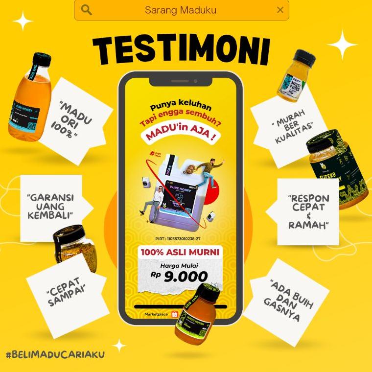 

↩ Sarang Maduku - Madu Murni Asli 100% Raw Honey 325ml Madu Asam Lambung Asma GERD Berat Badan Imun Booster い