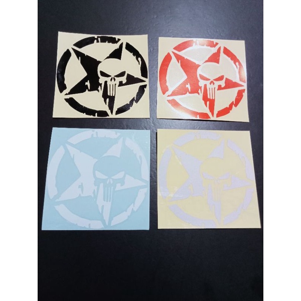 

sticker bintang tengkorak cutting