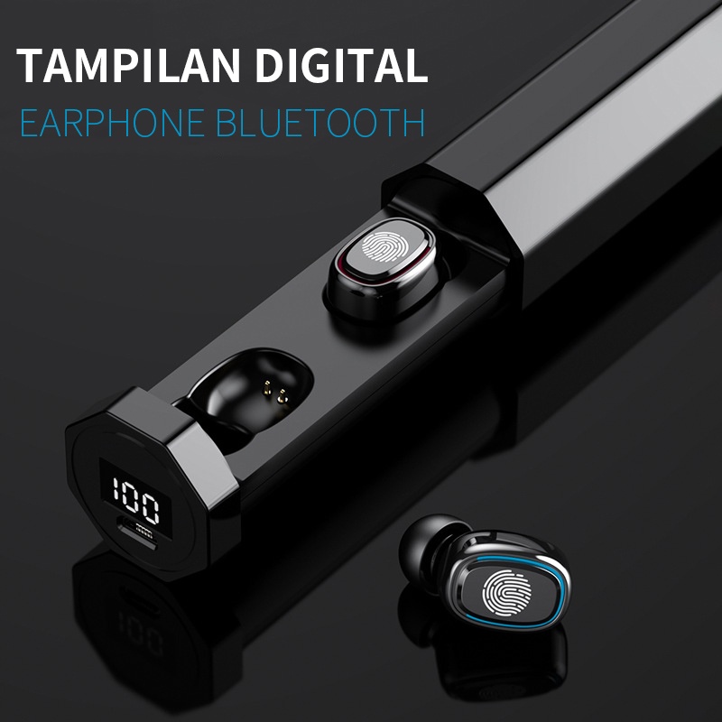 Headset Bluetooth Tarik A7-TWS Hifi Kualitas Suara Profesional