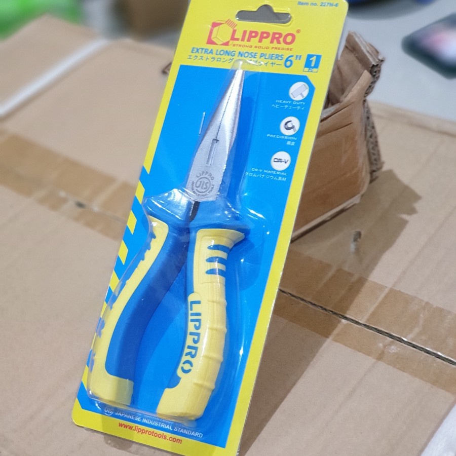 LIPPRO TANG LANCIP 6&quot; LONG NOSE PLIERS LIPRO 6 INCHI HEAVY DUTY