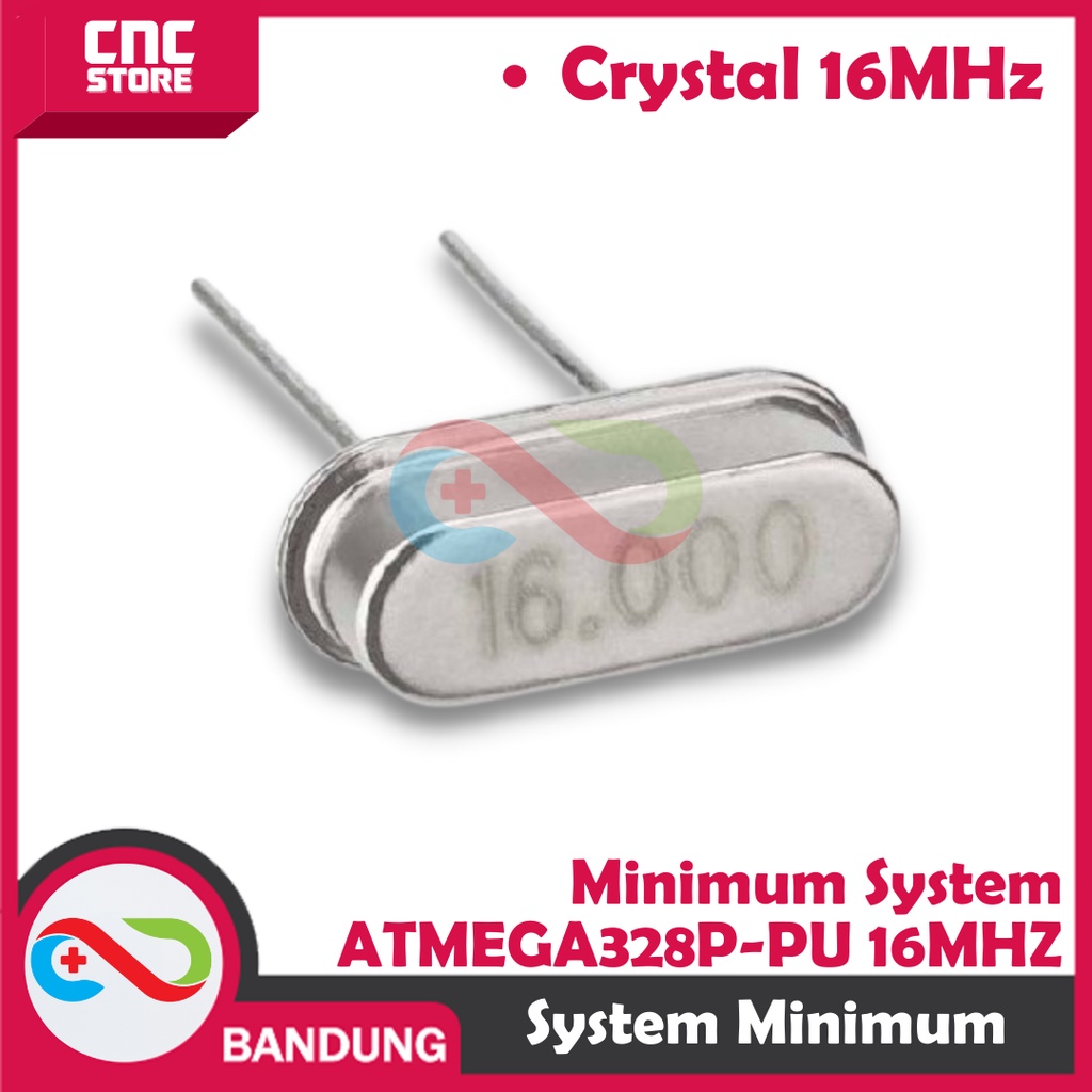 PAKET LENGKAP SISMIN MINSYS MINIMUM SYSTEM ATMEGA328P-PU 16MHZ AVR