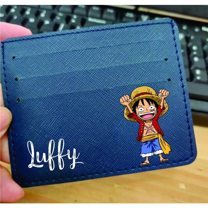 DOMPET KARTU DESIGN ONE PIECE FREE TULIS NAMA