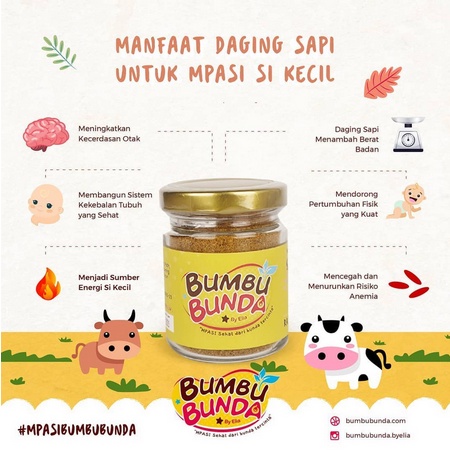 Bumbu Bunda Kaldu Sapi Ayam Kampung dan Ikan Tuna 50Gr - Kabakids Store