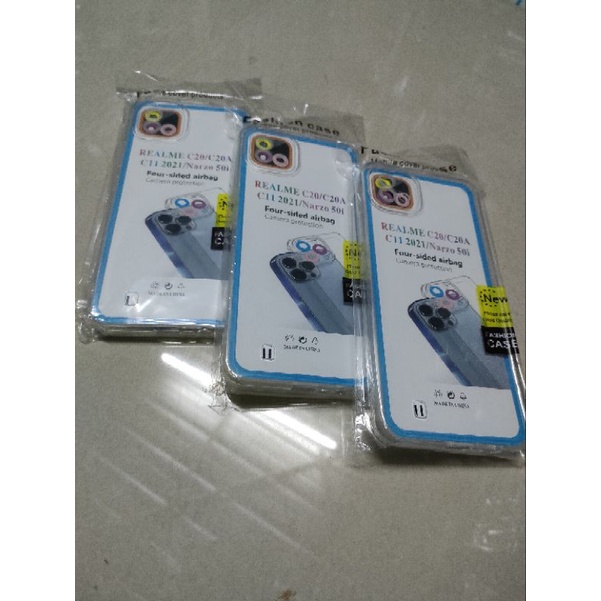 Softcase Narzo 50i Silikon Casing Case Bening Transparan Pelindung Pro Camera