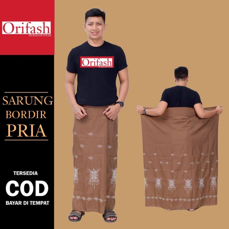 BAJU KOKO MUSLIM DEWASA LENGAN PENDEK BAJU KOKO PRIA BORDIR BAHAN KATUN HALUS DAN ADEM