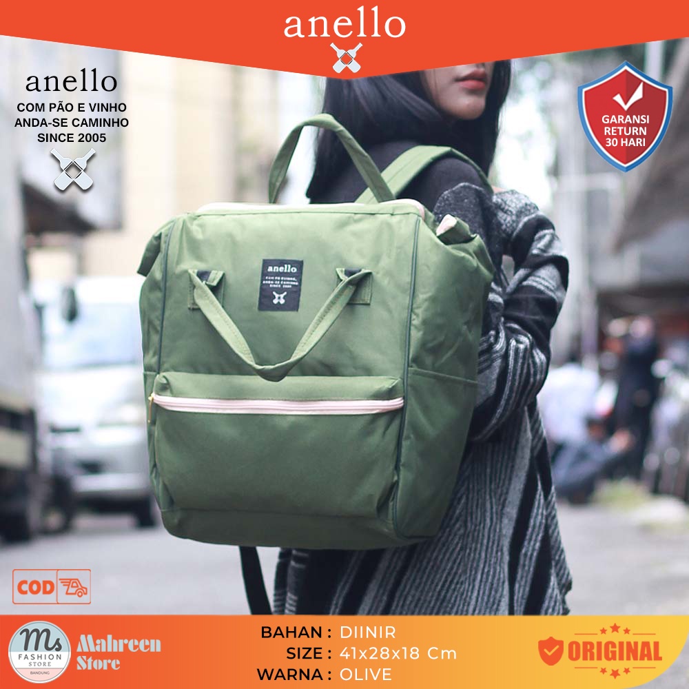 Tas Ransel Wanita Anello Multifungsi Backpack &amp; Handbag/Jinjing | LP 306